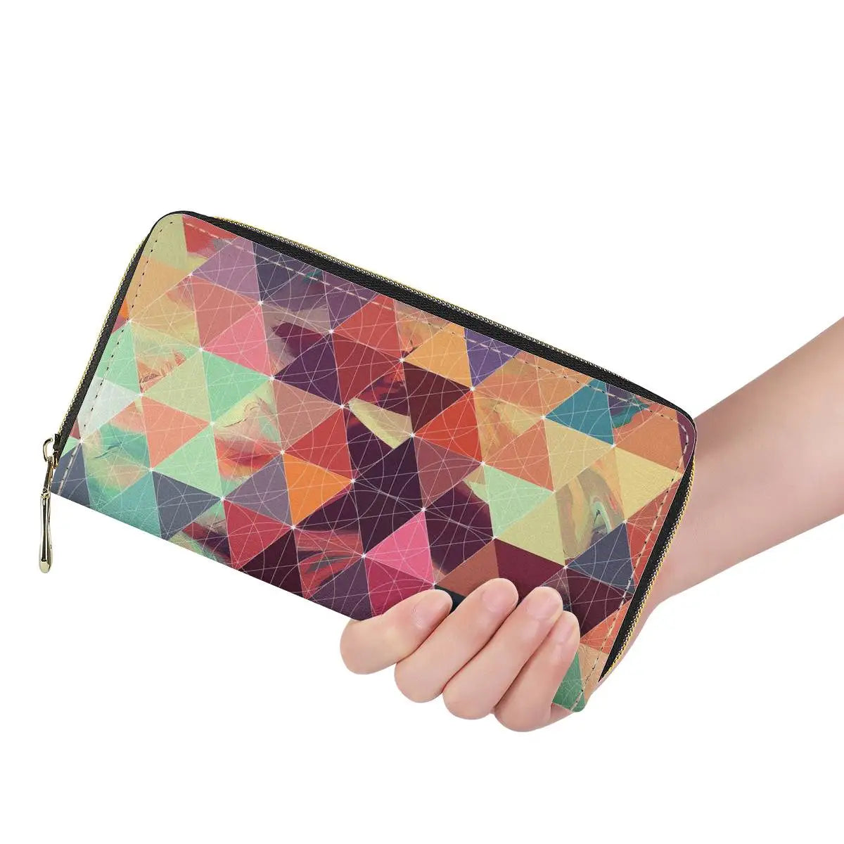 Halloween Ghost Pattern Long Wallet Zipper Clutch Bag