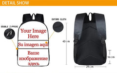 Cartoon Hero Academy Training 3D Backpack School Bag Book Zipper Messenger