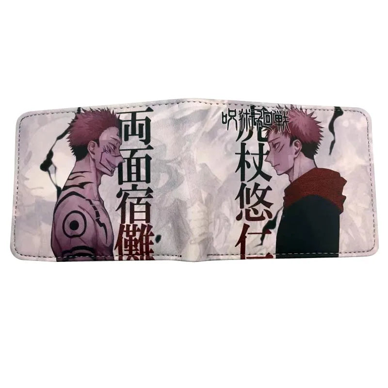Jujutsu Kaisen Cosplay Wallet Card Holder Money Clip with Coin Pocket