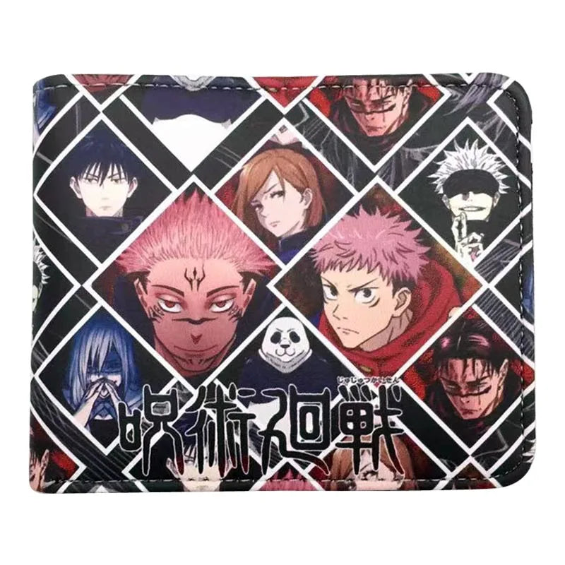 Jujutsu Kaisen Cosplay Wallet Card Holder Money Clip with Coin Pocket