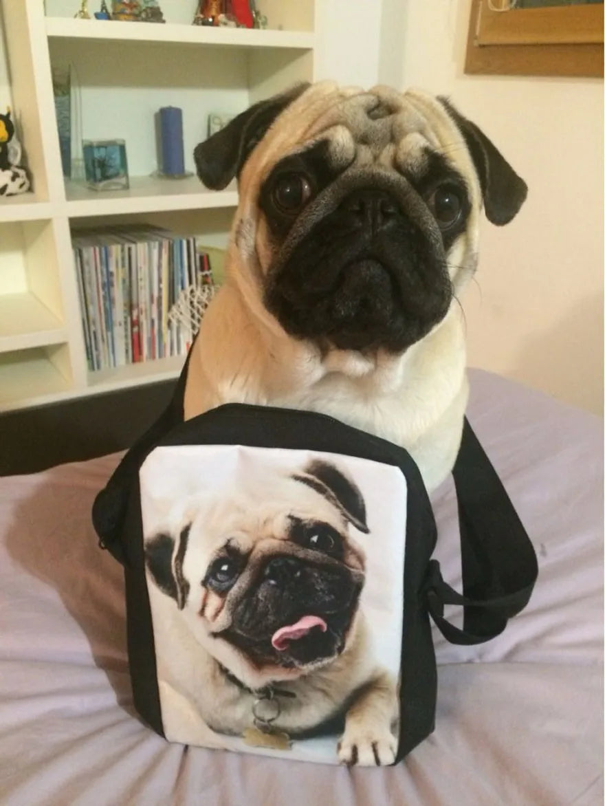 Cartoon Messenger Bag Pretty Girl Print Shoulder Pack Crossbody Bag