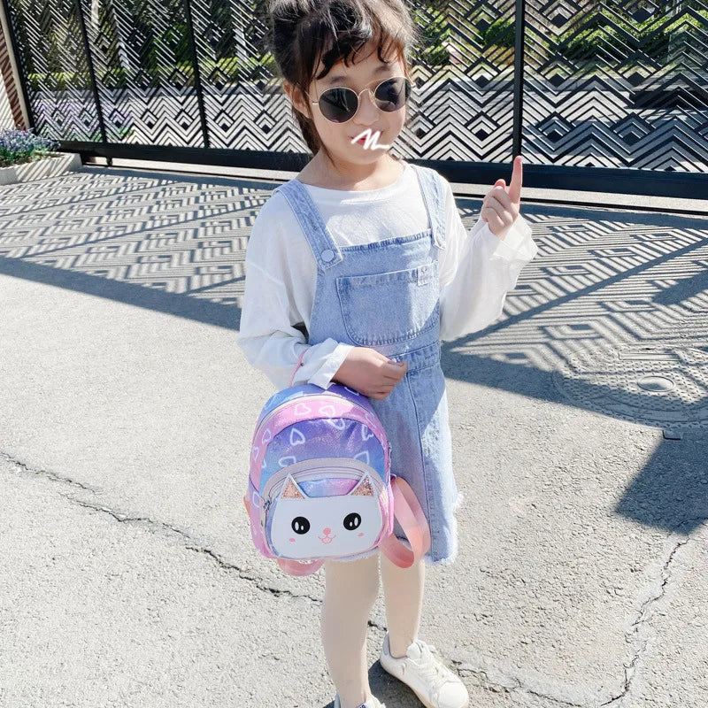 Animal Kids Backpack for 2-6 Y PU Children Bag