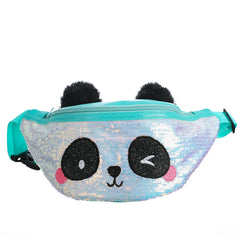 Sequin Panda Waist Pack Fanny Belt Bag Girls Shoulder Korea Travel Pouch
