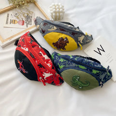 Children Dinosaur Waist Bag Outdoor Toy Chest Hip Waist Packs