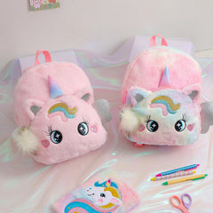 Pony Backpack Plush Travel Bag for Kids