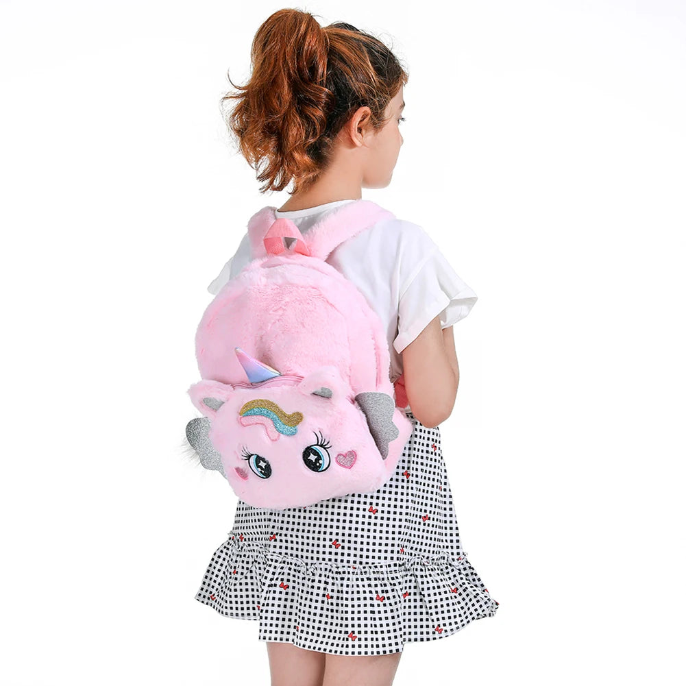 Pony Backpack Plush Travel Bag for Kids