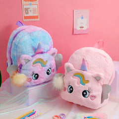 Pony Backpack Plush Travel Bag for Kids