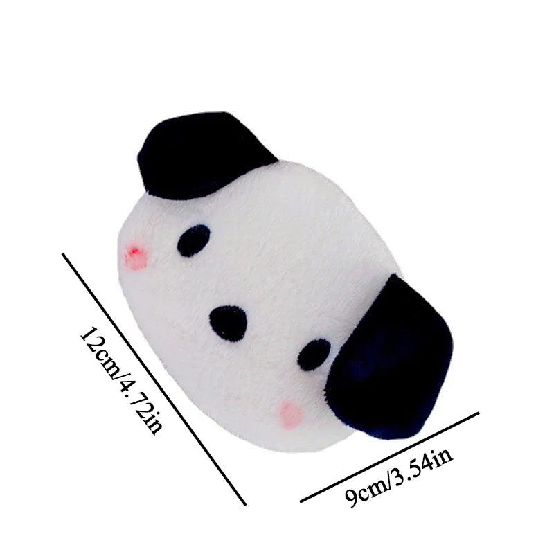 Cartoon Plush Coin Purse Wallet Pendant Data Line Pouch Lipstick Storage