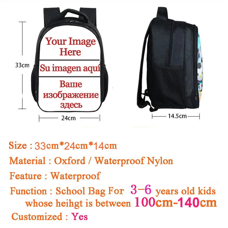 Kids Cartoon Rocket Locomotive Backpack - Steam Train Schoolbag