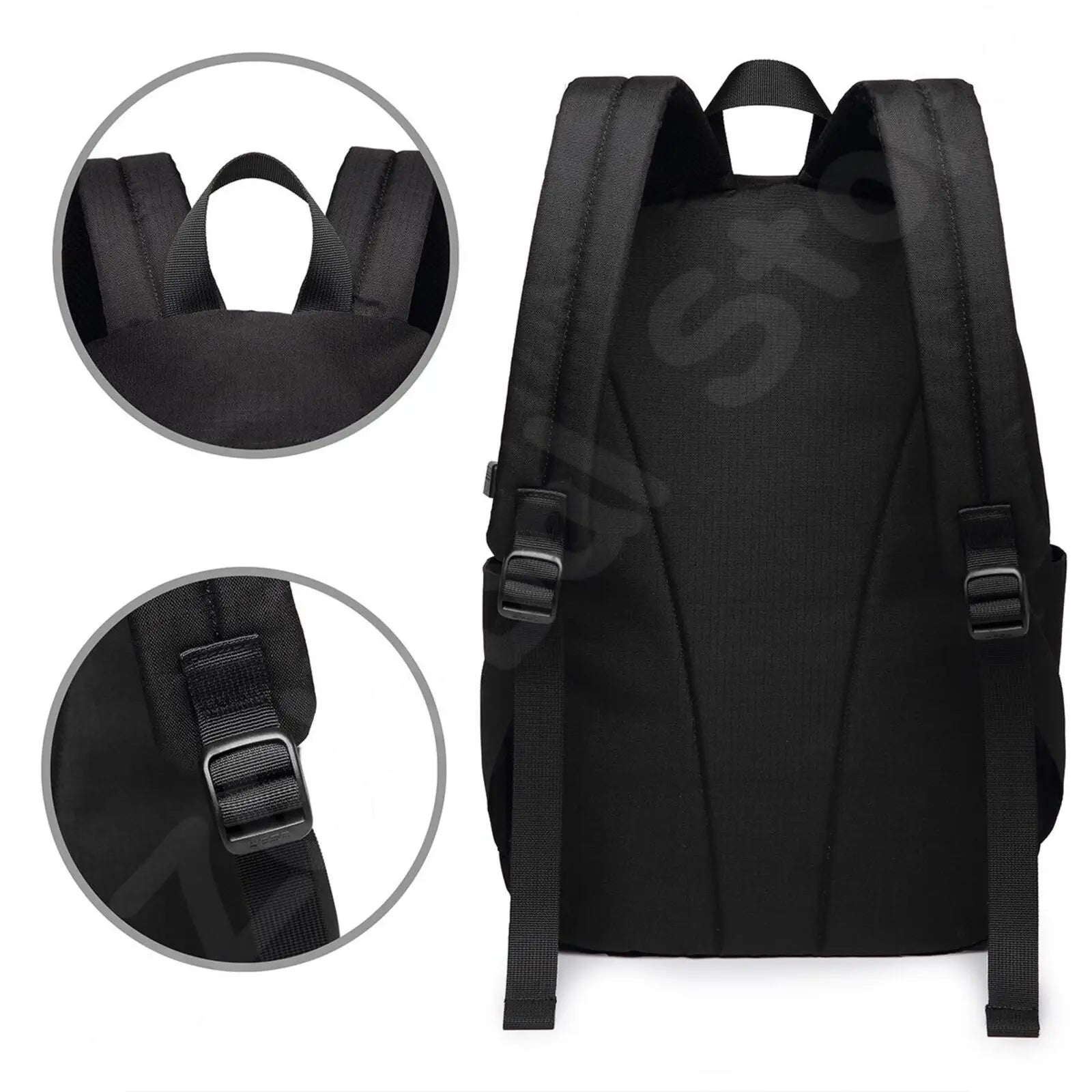 Panda Pattern School Backpack Lightweight Book Bag Travel Backpack