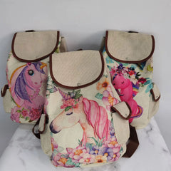 Cartoon Mama Print Backpack Outdoor High Capacity Travel Backpack