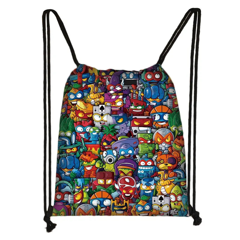 Cartoon Zings Drawstring Bag Teenager Storage