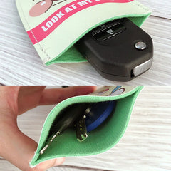 Totoro Unisex Key Bag PU Leather Key Wallets Car Holder Case Keychain Pouch