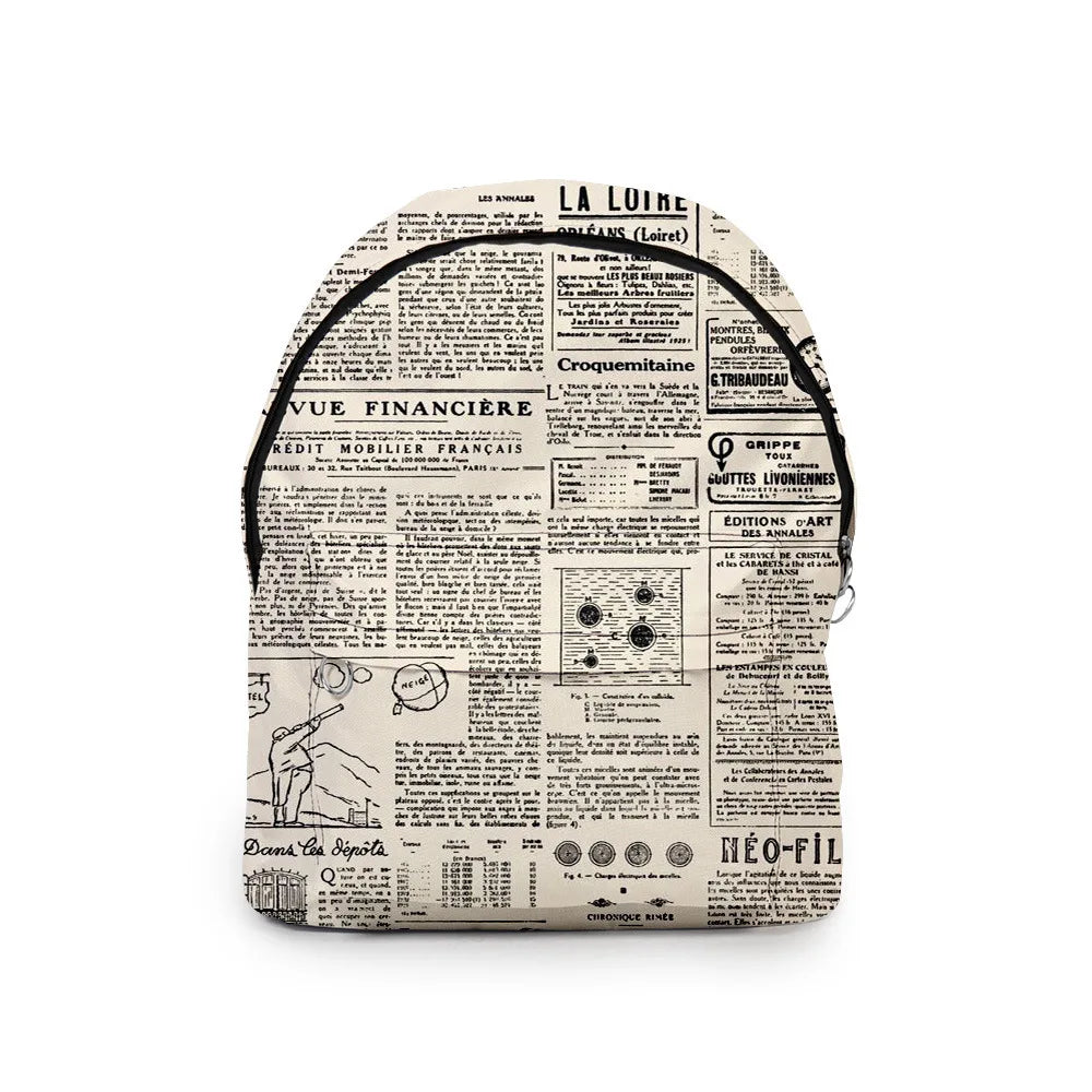 3D Print Waterproof Student Backpack for Boys/Girls