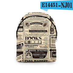 3D Print Waterproof Student Backpack for Boys/Girls