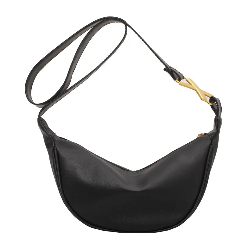 Casual Women Shoulder Bags Female Crossbody Bags Retro Pu Leather Underarm Bags