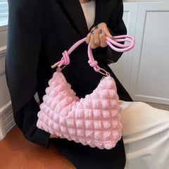 Casual Solid Rhombus Shoulder Bag for Women