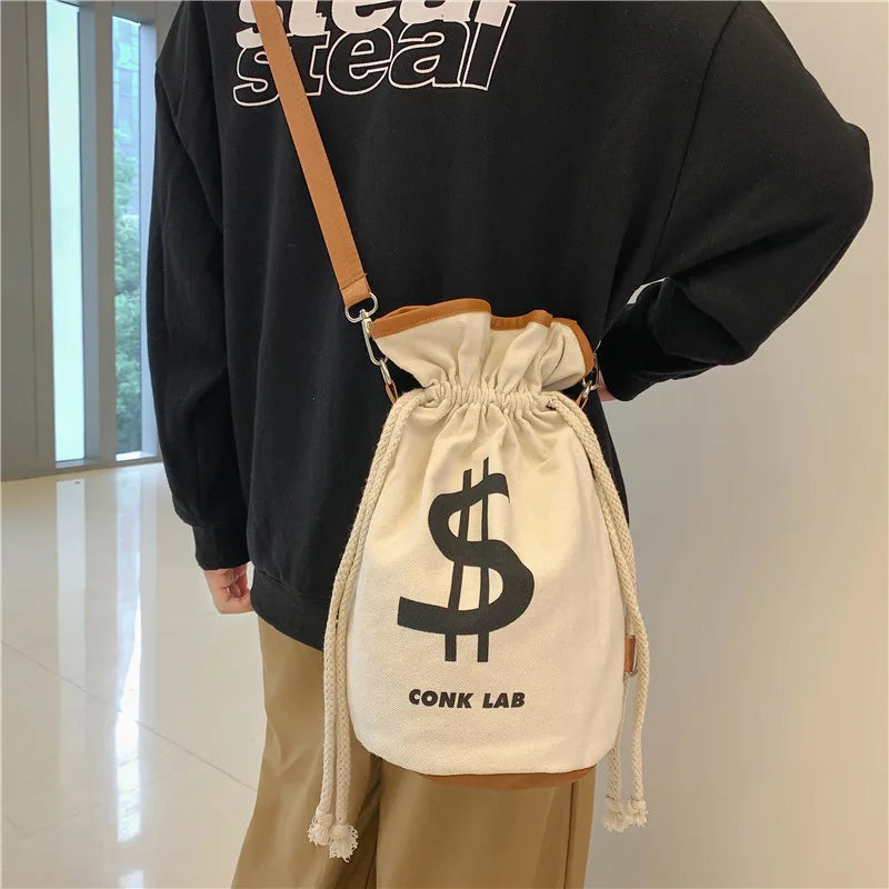 Casual Punk Shoulder Bag Canvas Messenger Bag
