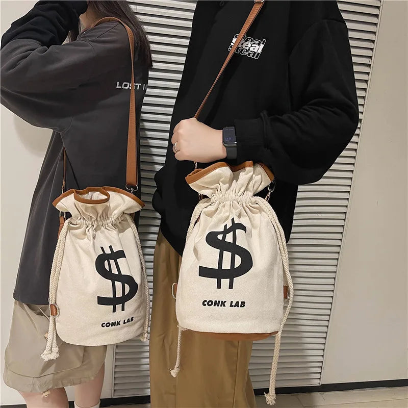 Casual Punk Shoulder Bag Canvas Messenger Bag