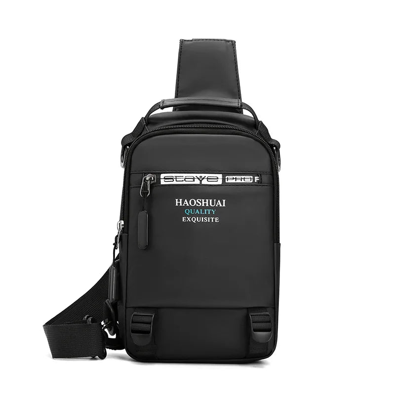 Men's Casual Multifunction Crossbody Bag USB Backpack