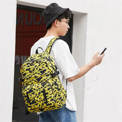 Casual College Laptop Backpack USB Charging Backpack Men Travel Backpack