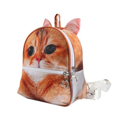 3D Animal Print Backpack Rucksack Shoulder Bag All-match Schoolbag Gift