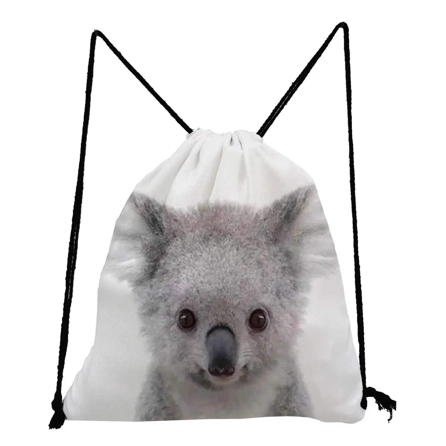 Animal ID Drawstring Backpacks for Students Portable Gift Bag