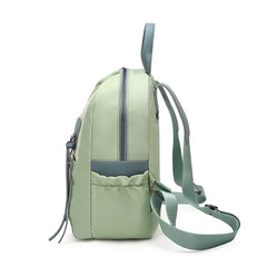 Casual Patchwork Backpack Small Oxford Bags for Women