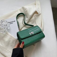 Casual Chain Shoulder Bags Crocodile Pattern Messenger Bags