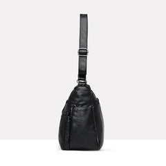 Women's Soft Leather Shoulder Bag Multi-Layer Vintage Crossbody Handbag