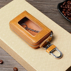 Women Leather Car Key Holders Housekeeper Multifunctional Keychain Case