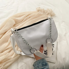 Casual Ladies Crossbody Bags Nylon Chain Bag Vintage Shoulder Bags