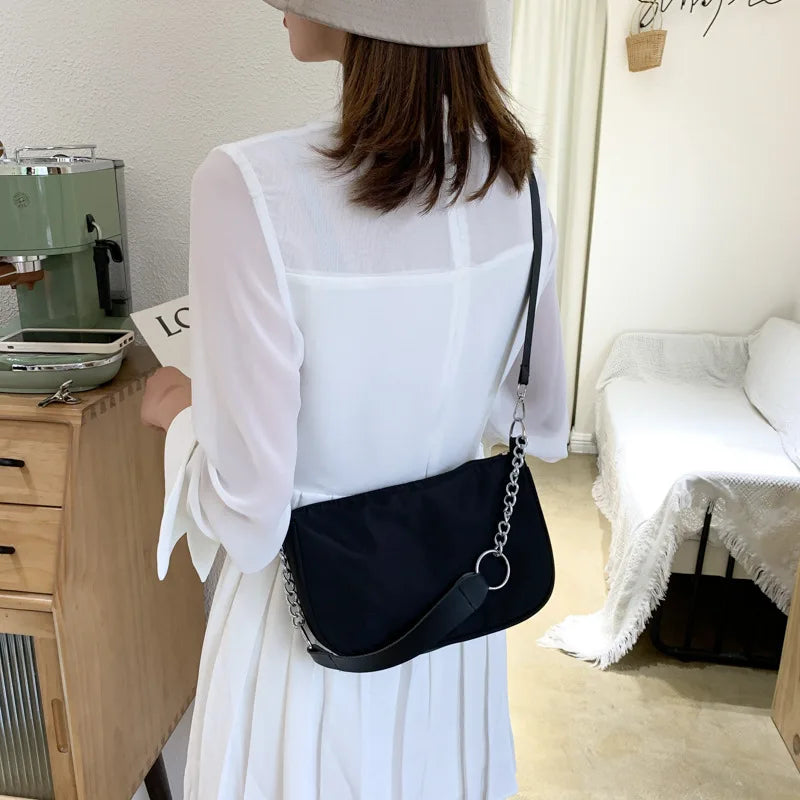 Casual Nylon Chain Bag Vintage Shoulder Bags