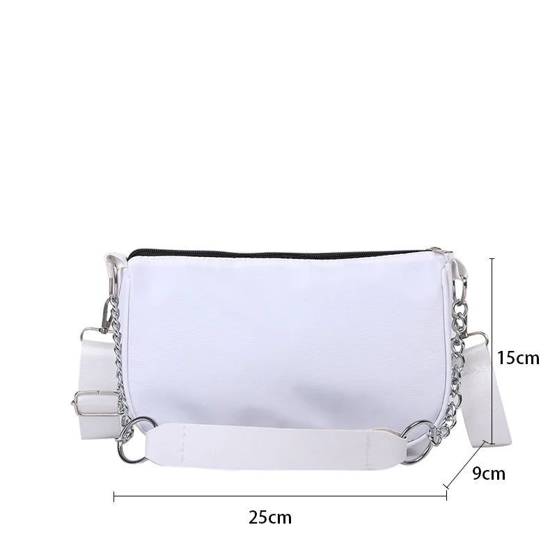 Casual Ladies Crossbody Bags Nylon Chain Bag Vintage Shoulder Bags