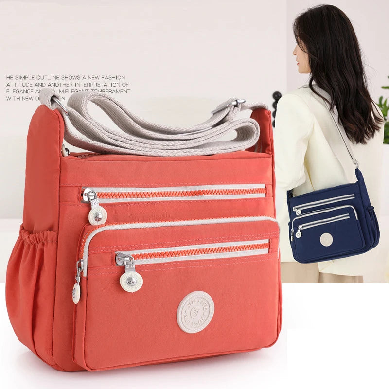Large Capacity Waterproof Nylon Women Shoulder Bag