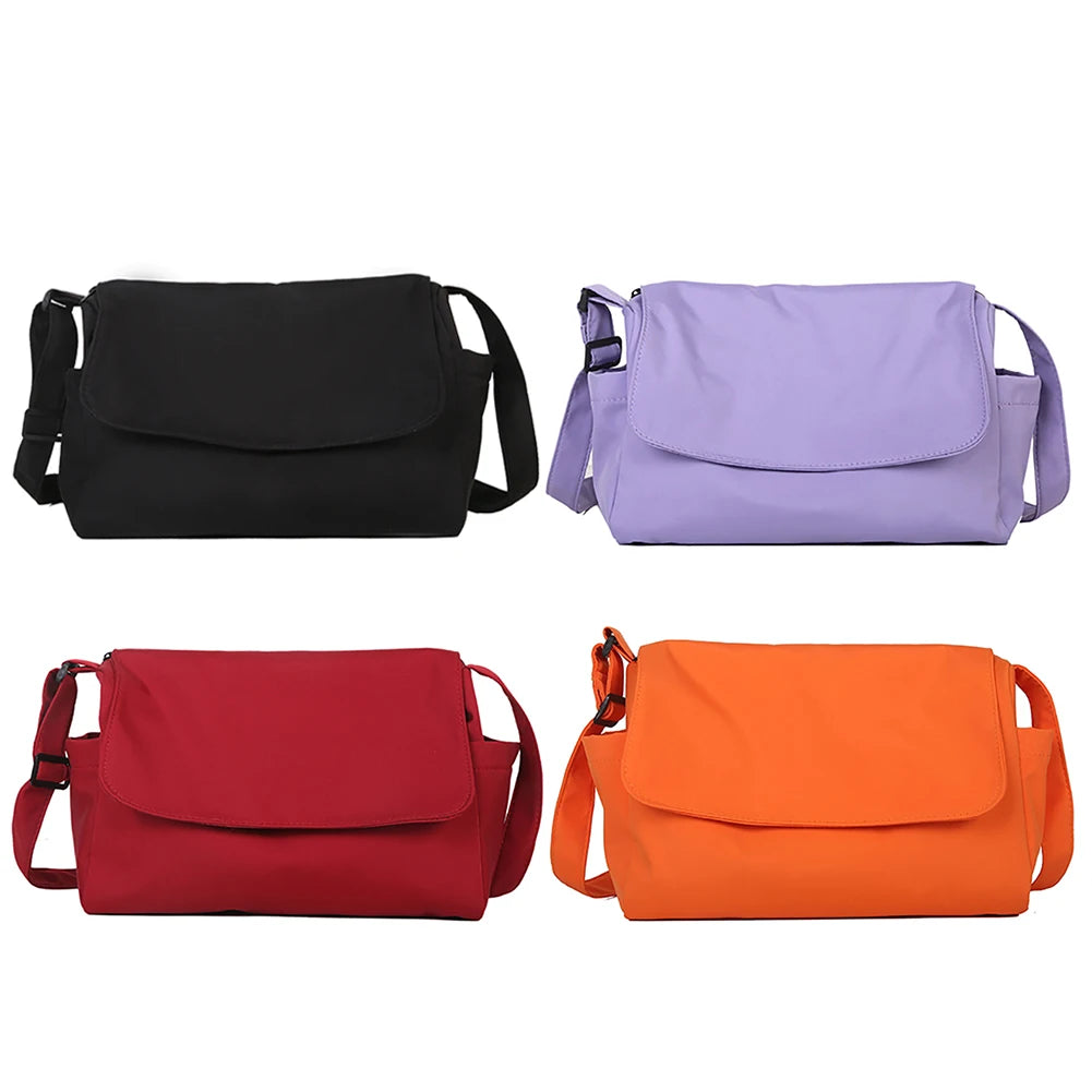 Casual Large Capacity Shopping Travel Bags Pure Zipper Shoulder Clutch Tote Bag