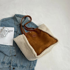 Casual Large Capacity Side Shoulder Bags for Women Winter Handbag