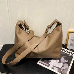 Soft Pu Leather Large Shoulder Bag for Women Crossbody Tote