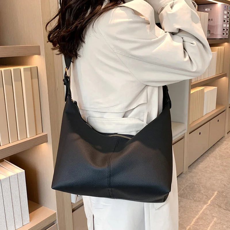 Women's Large Shoulder Bag Soft Leather Crossbody Tote