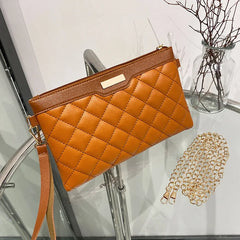 Casual Leather Clutch Bag Women Wedding Shoulder Bag Ladies Party Purse