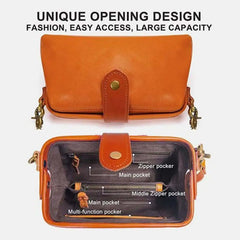 Casual Leather Shoulder Bags Doctor Bag Clutch