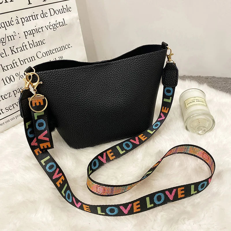 Lychee Pattern Crossbody Bag Women's Shoulder Handbag Messenger Bag