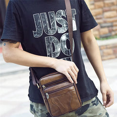 Men's PU Leather Shoulder Crossbody Bag