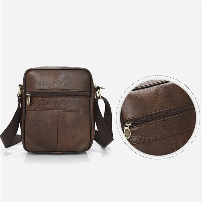 Men's PU Leather Shoulder Crossbody Bag