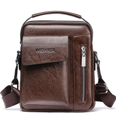 Casual Men Shoulder Bag Vintage Crossbody Bags High Male Bag Leather Handbag