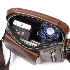 Casual Men Shoulder Bag Vintage Crossbody Bags High Male Bag Leather Handbag