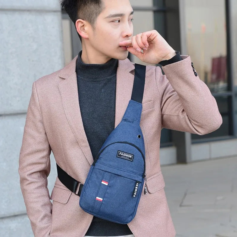 Men's Crossbody Chest Bag Lightweight Shoulder Sling DayPack