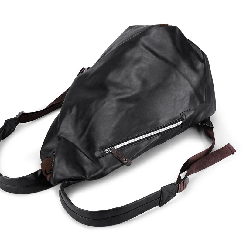 Men's PU High-End Backpack Multi-Function Large Capacity Classic Backpack