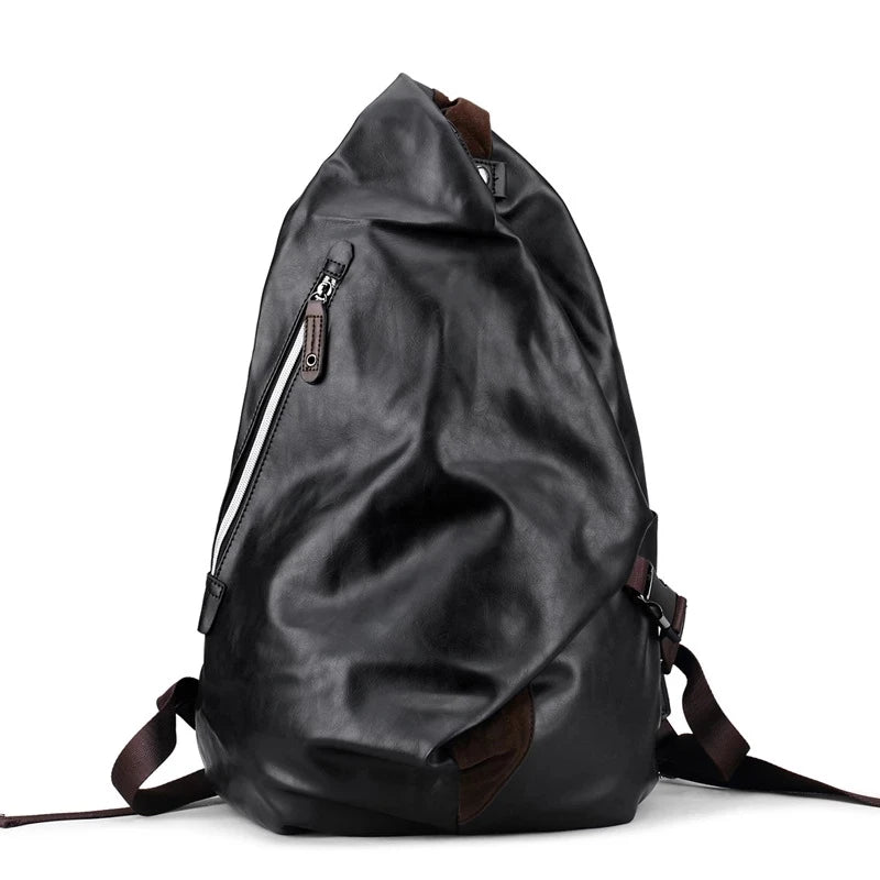 Men's PU High-End Backpack Multi-Function Large Capacity Classic Backpack