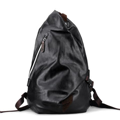 Men's PU High-End Backpack Multi-Function Large Capacity Classic Backpack